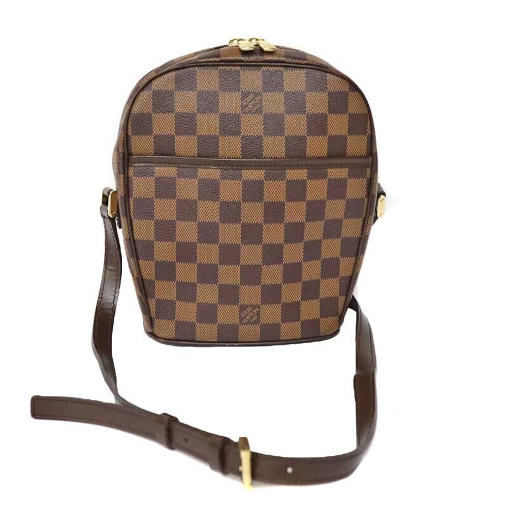 LOUIS VUITTON Ipanema Damier Canvas Ebene Brown Bag Shoulder